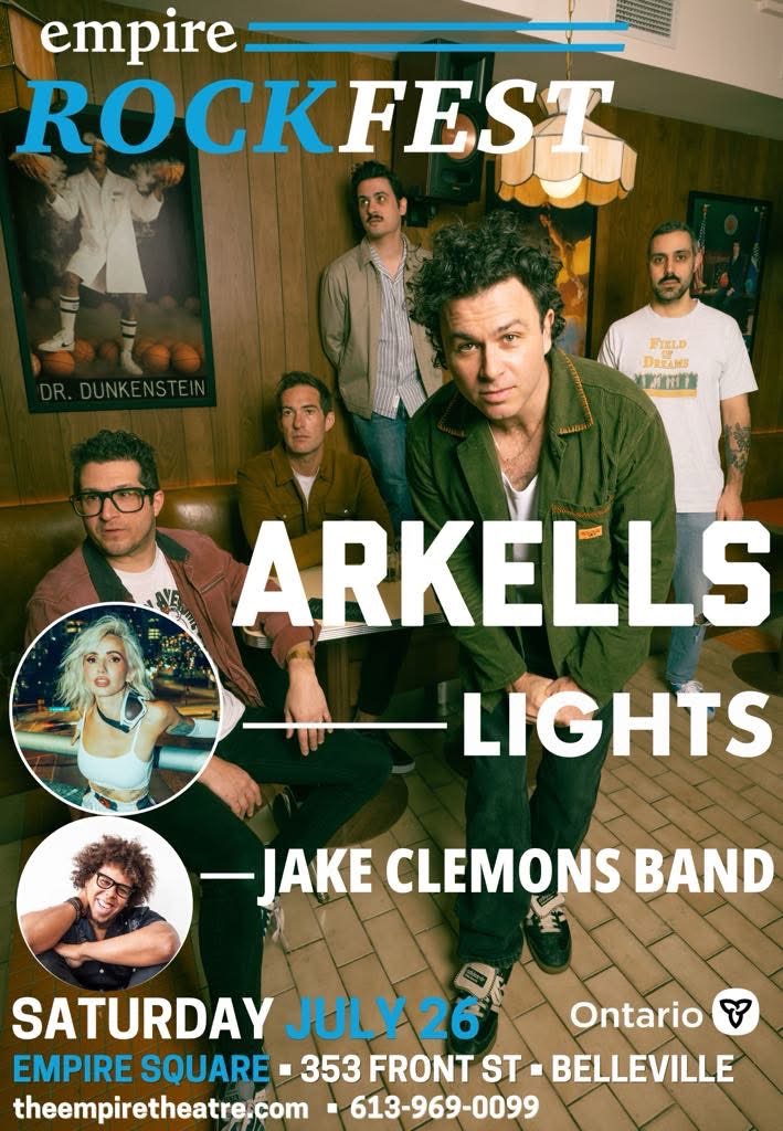 Arkells, Lights, Jake Clemons  @ Empire Rockfest Jul 26 2025 - May 7th @ Empire Rockfest