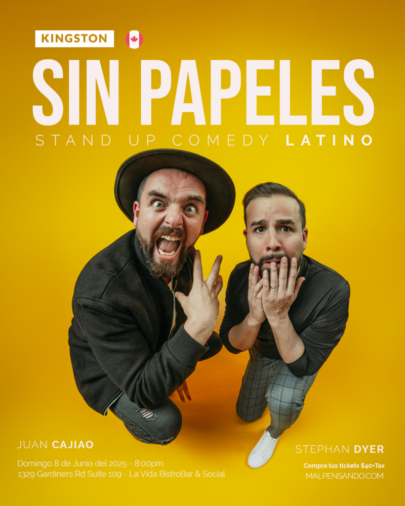 SIN PAPELES - Comedia en Espa&ntilde;ol - Kingston - Jun 12th @ La Vida Bistrobar and Social