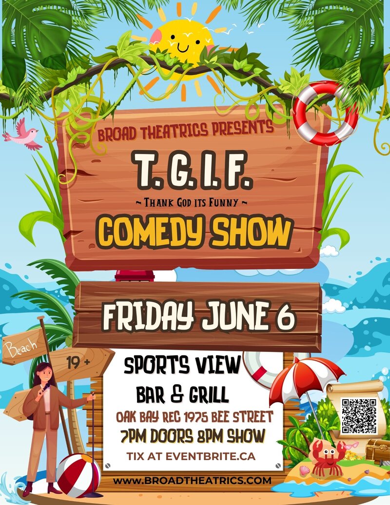 T.G.I.F. Thank God its Funny! Comedy Show - May 6th @ Sports View Lounge