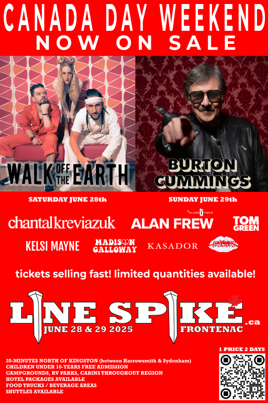 Power of Positivity Musical Harvest: Walk Off The Earth, Chantal Kreviazuk, alan frew, Madison Galloway, Luscious @ Line Spike Frontenac - Jun 28, 2025