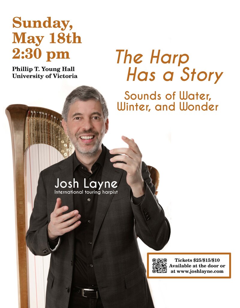 The Harp Has a Story - Sounds of Water, Winter, and Wonder - May 6th @ Phillip T. Young Recital Hall (Uvic)