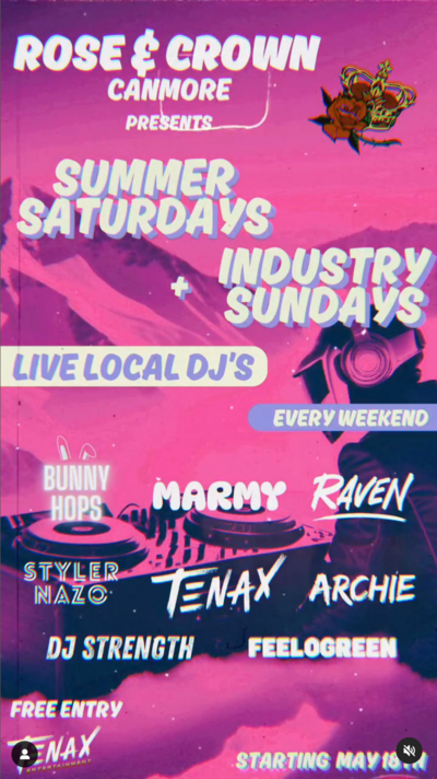 Summer Saturdays at The Rose Canmore! - May 25th @ Canmore Rose and Crown