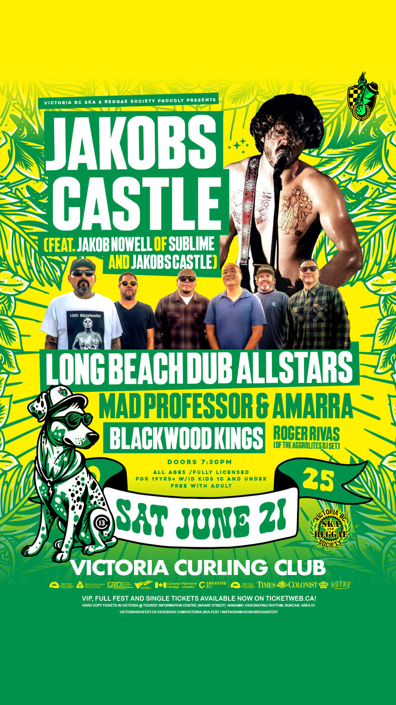 Victoria Ska & Reggae Fest Day Four: Jakobs Castle (ft. Jakob Nowell of Sublime), Long Beach Dub Allstars, Mad Professor & Amarra, Blackwood Kings, Roger Rivas - May 6th @ Victoria Curling Club