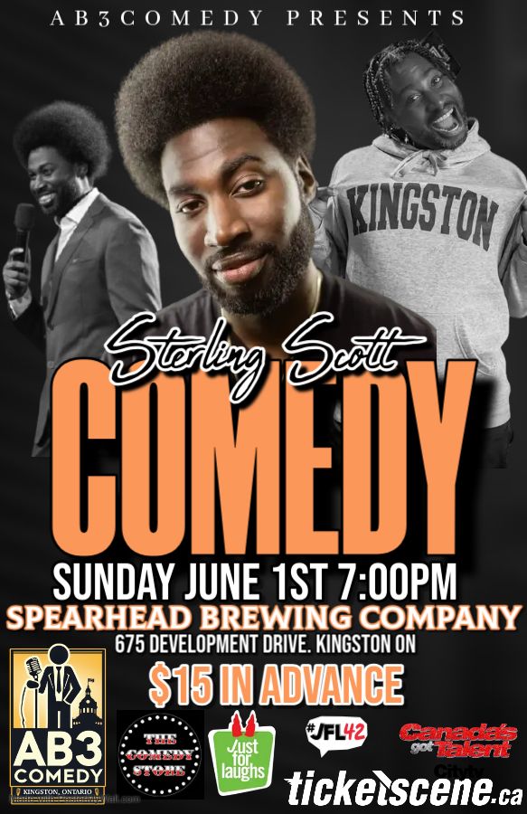 Comedian Sterling Scott (Canada's Got Talent) Live - May 1st @ Spearhead Brewery