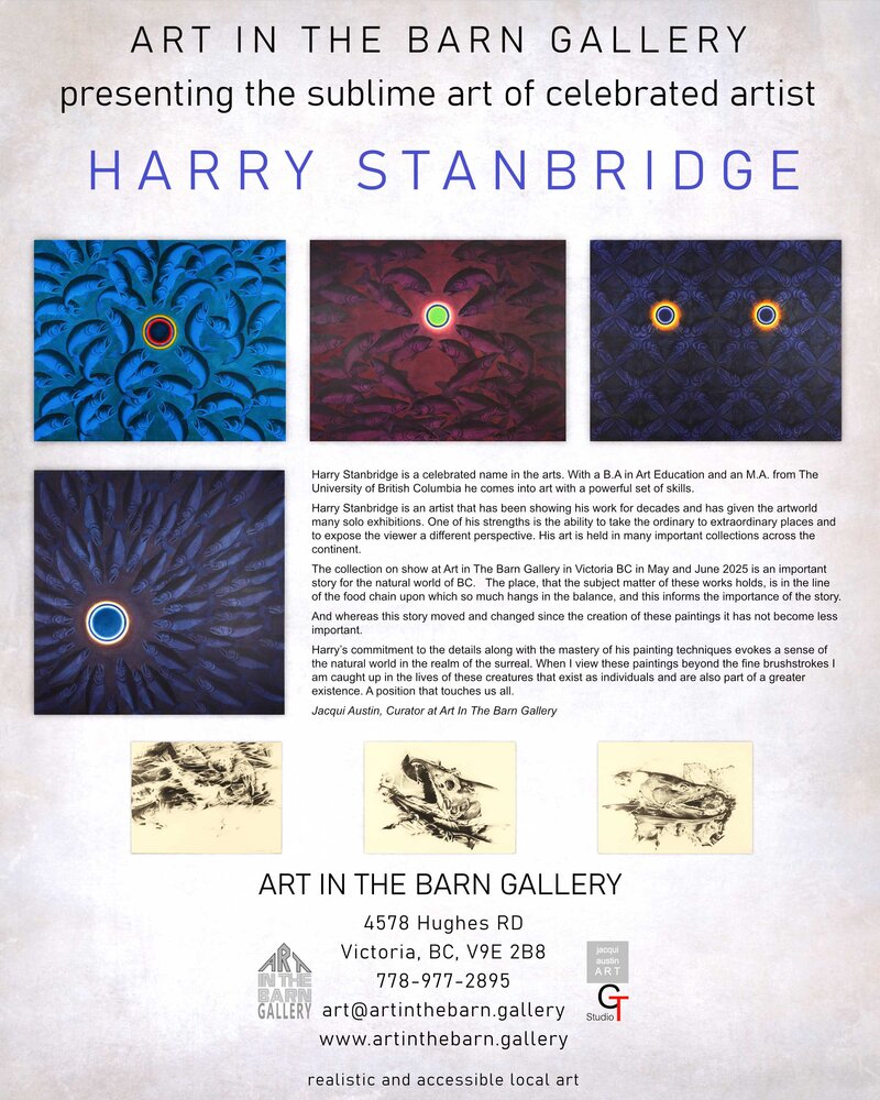 SECIAL EVENT - SHOWCASING THE ART OF HARRY STANBRIDGE - May 7th @ Art In The Barn Gallery
