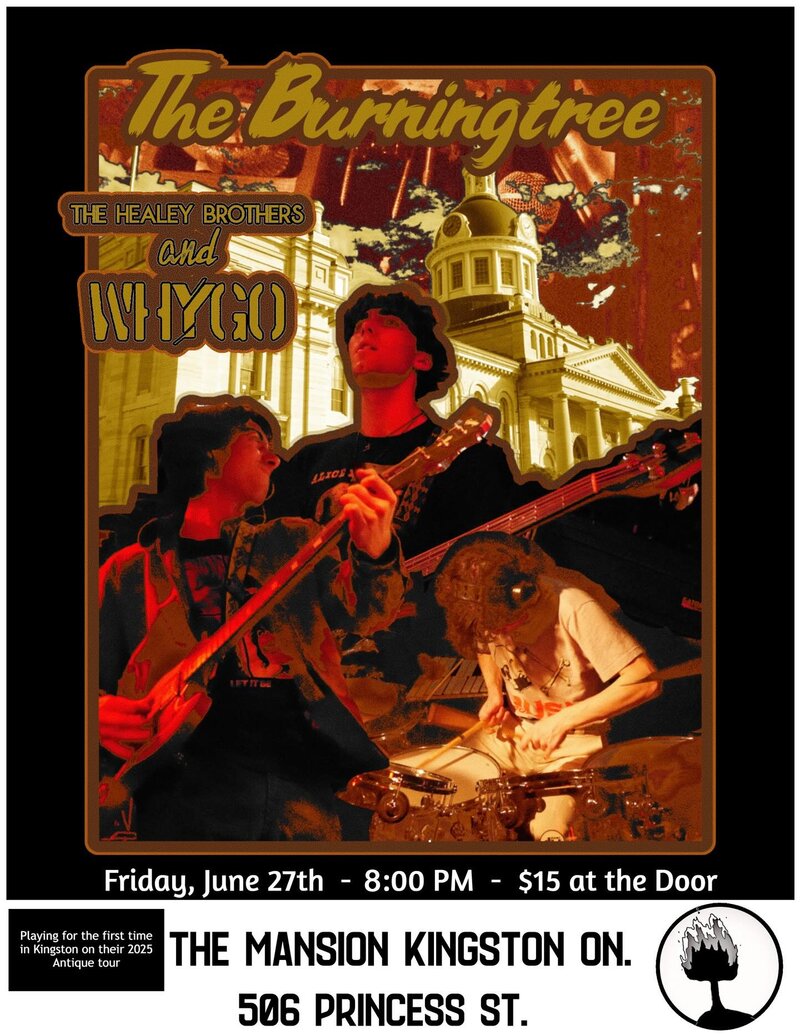The Burningtree with The Healey Brothers & WHYGO - May 9th @ The Mansion
