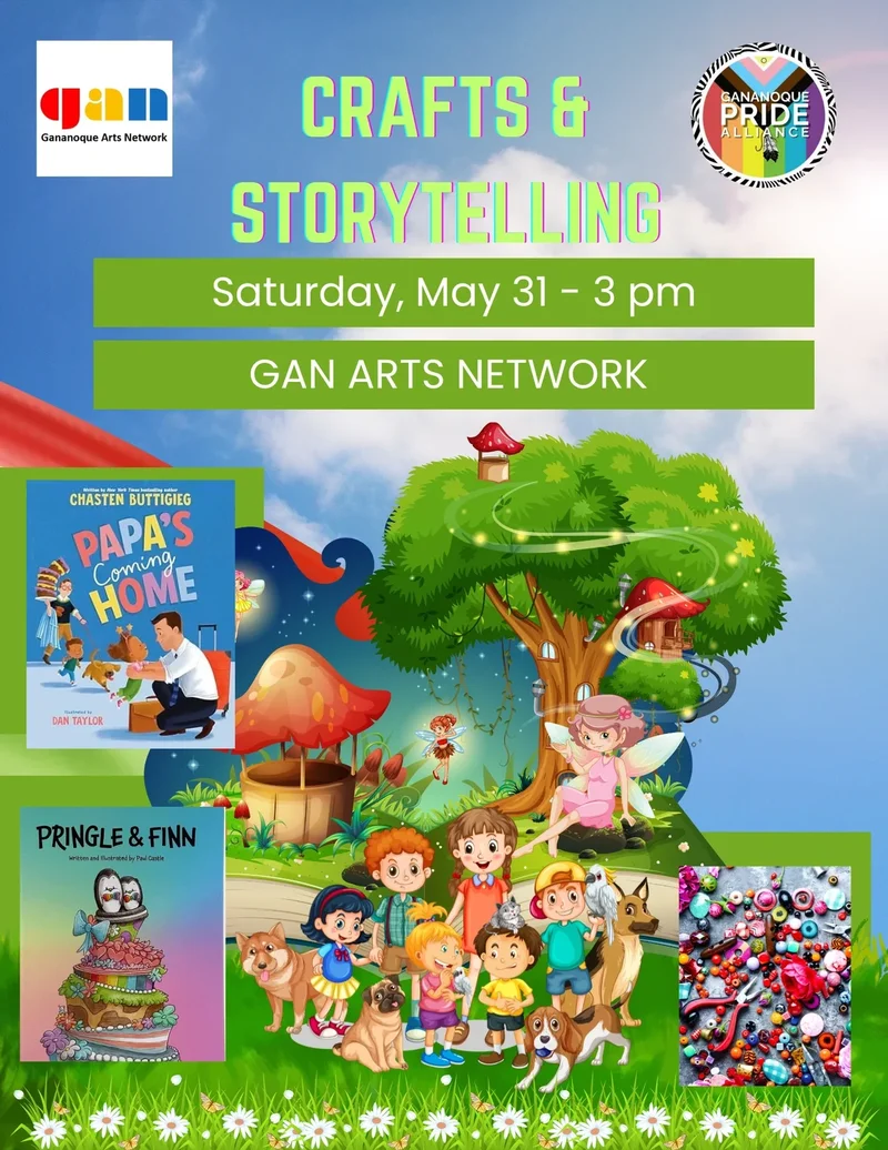 Crafts & Storytelling - May 6th @ Gananoque Arts Network