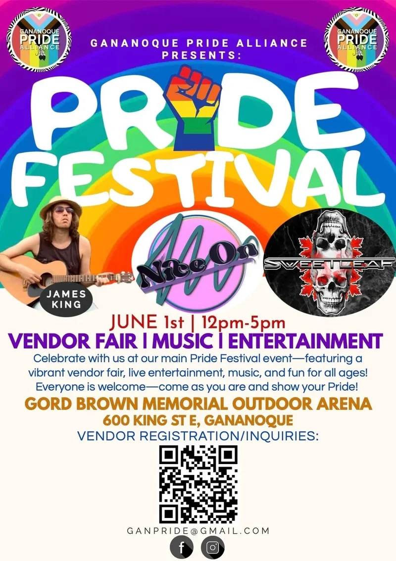 Gananoque Pride Festival - May 6th @ Gord Brown Memorial