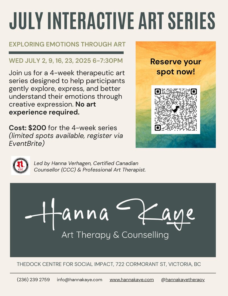 4-Week Group Series : Exploring Emotions Through Art - May 14th @ The Dock
