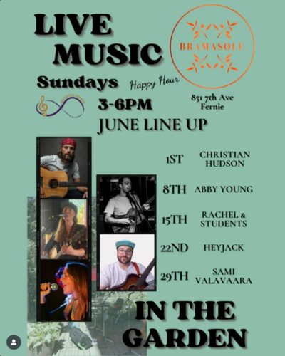 Live Music Sundays at Bramasole - May 6th @ Bramasole Restaurant