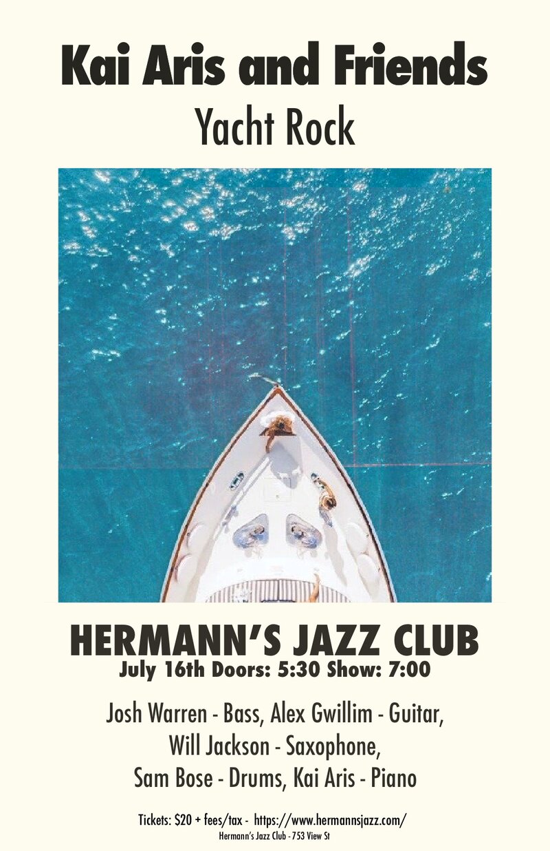 Kai Aris and Friends | Yacht Rock @ Hermann's Jazz Club - Jul 16, 2025