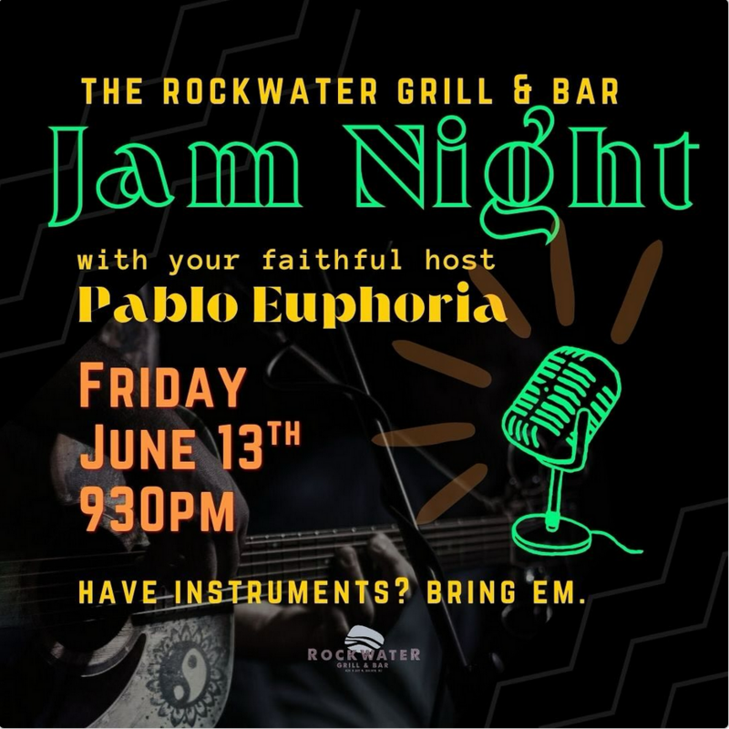 Jam Night - Jun 8th @ Rockwater Grill & Bar