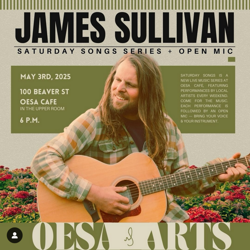 Saturday Song Series + Open Mic - May 12th @ OESA Cafe