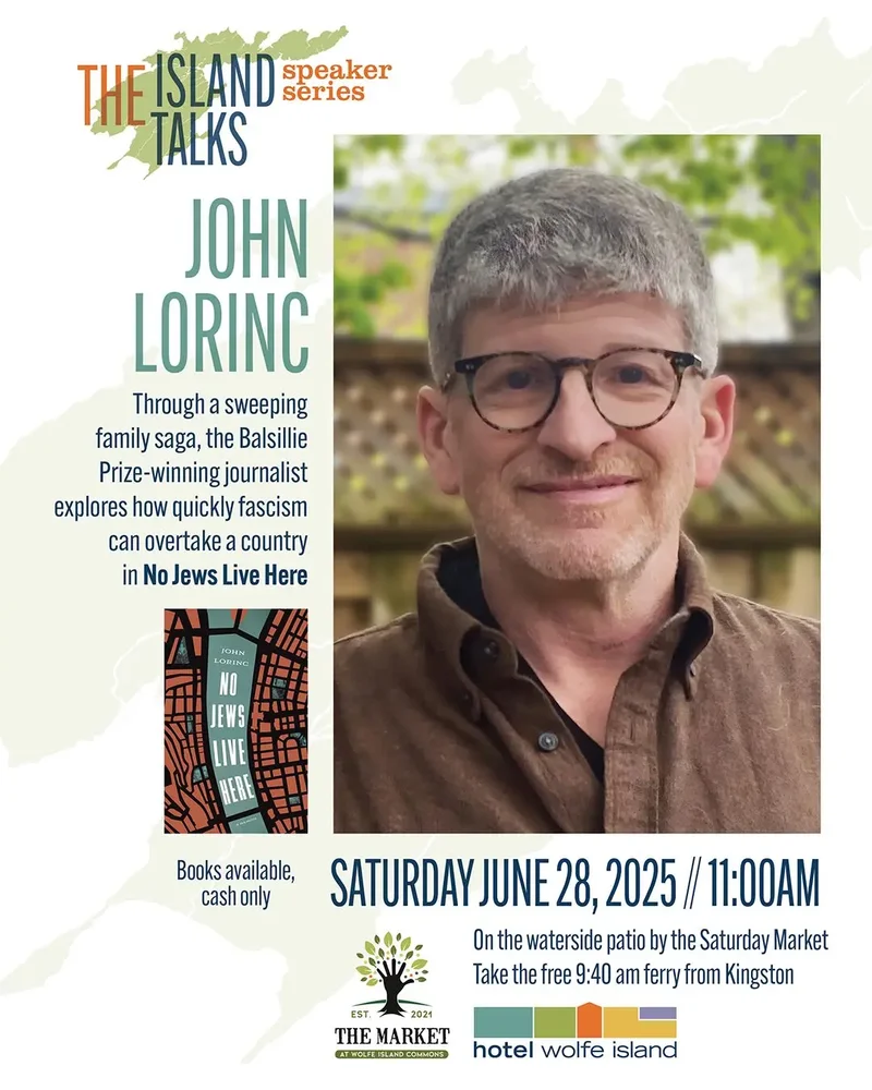 The Island Talks Speaker Series: John Lorinc - May 6th @ Hotel Wolfe Island