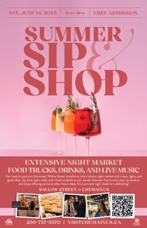 Chemainus Sip and Shop - Jun 4th @ Willow Street