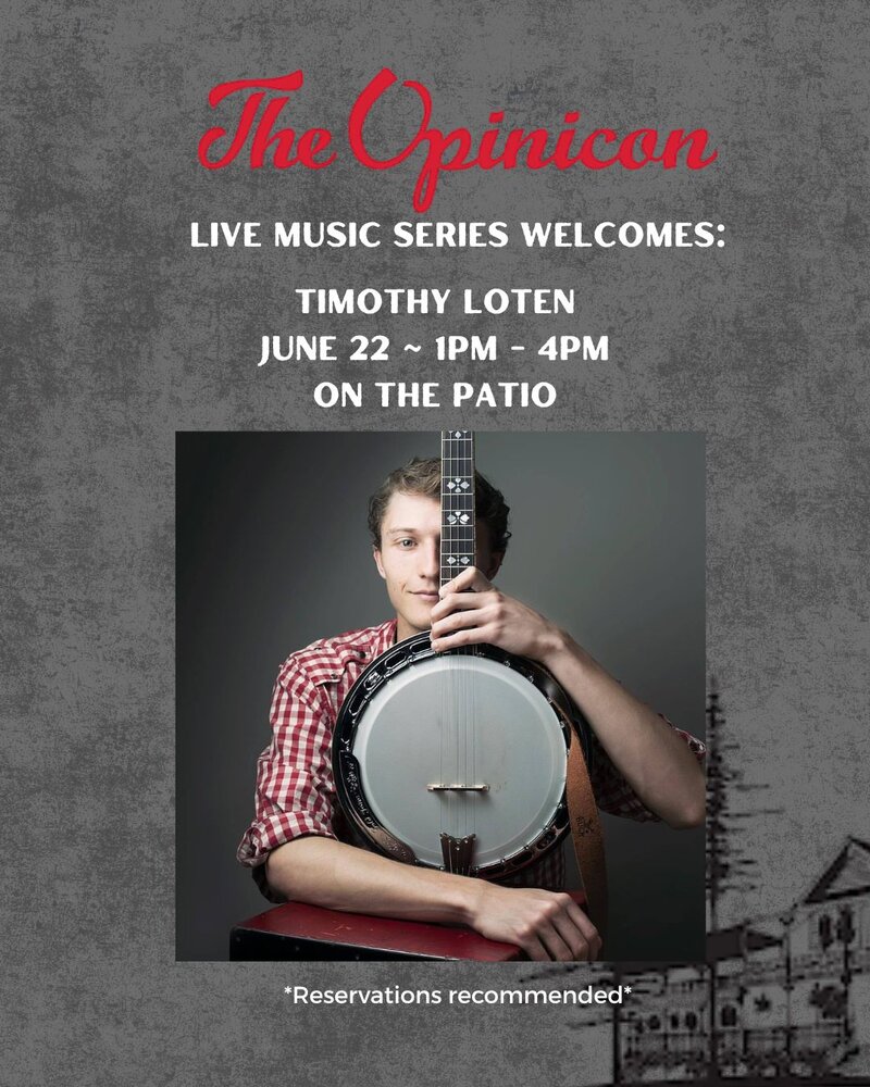 The Opinicon's Live Music Series: Timothy Loten @ The Opinicon Jun 22 2025 - May 7th @ The Opinicon