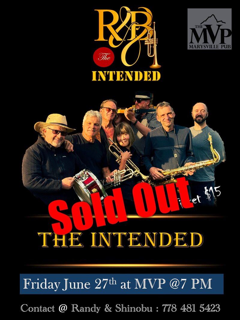 The Intended: Band's Debut Show - May 7th @ Marysville Pub
