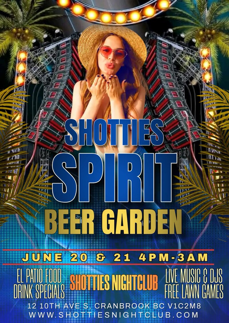 Shotties Spirit Beer Garden - May 6th @ Shotties Nightclub