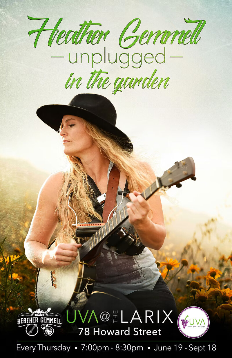 Heather Gemmell: unplugged in the garden - May 19th @ UVA Wine + Kitchen Bar