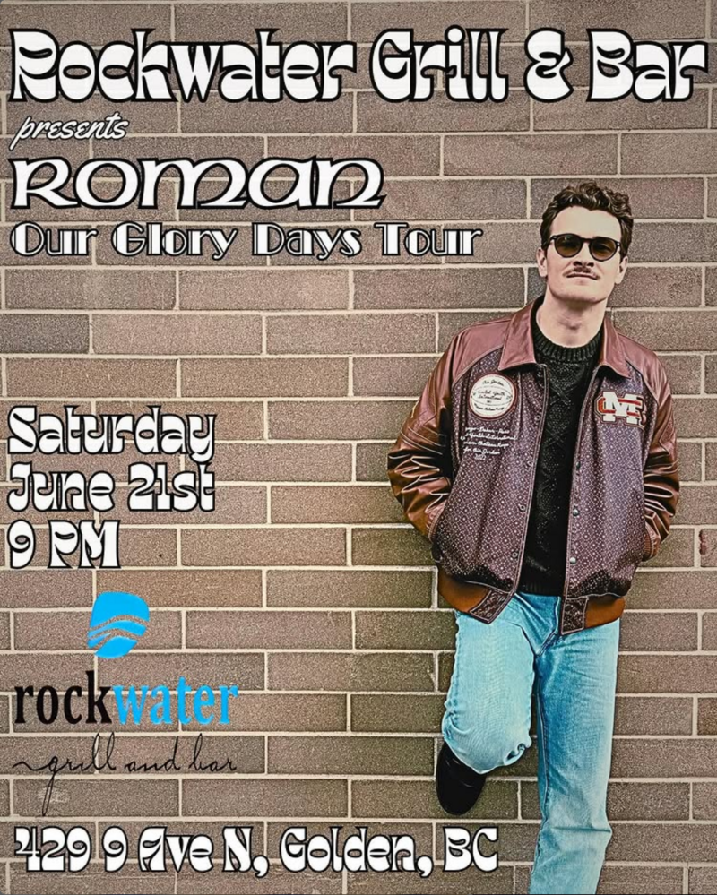 Roman: Our Glory Days Tour 2025 - Jun 9th @ Rockwater Grill & Bar