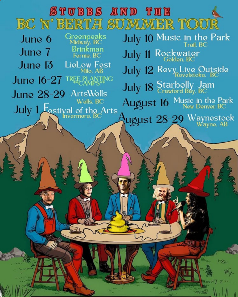 Stubbs and The: BC 'n' Berta Summer Tour - Jun 8th @ Rockwater Grill & Bar