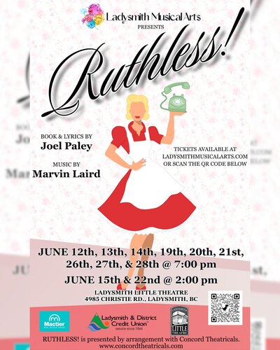 Ruthless! The Musical - Jun 4th @ Ladysmith Little Theatre