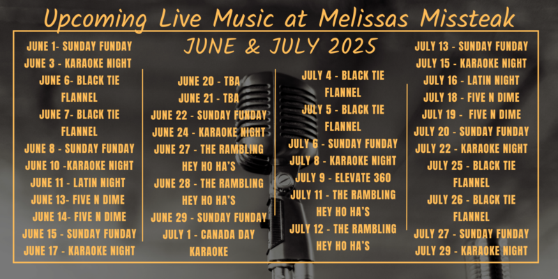 Black Tie Flannel at Mel's! - May 6th @ Melissa's Missteak