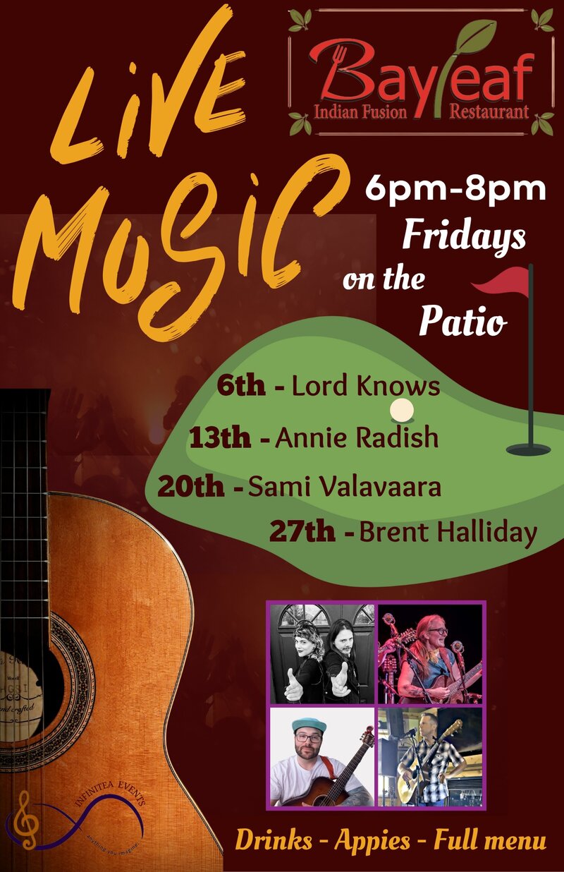 Live Music on the Patio - May 15th @ Bayleaf Indian Restaurant