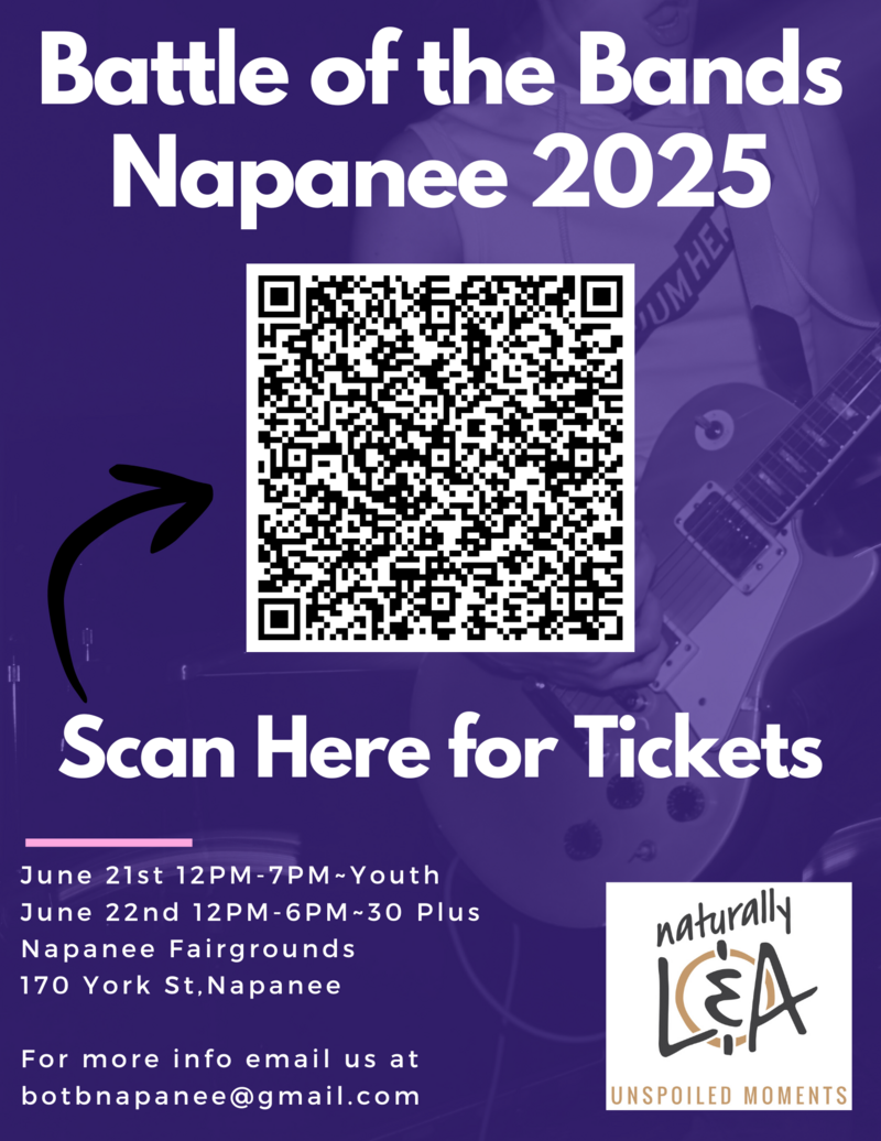 Battle of the Bands: Not Yet, The Pangea Project, Sound Chamber, TwoTime, Restless Endangerment, Nate The Nobody, Stereo Cranium, Walker Budd, Mason Forsey-Mackinnon, David Shuter, Emily Monoghan, Fantastic Flutistry @ Napanee Fairgrounds - Jun 21, 2025