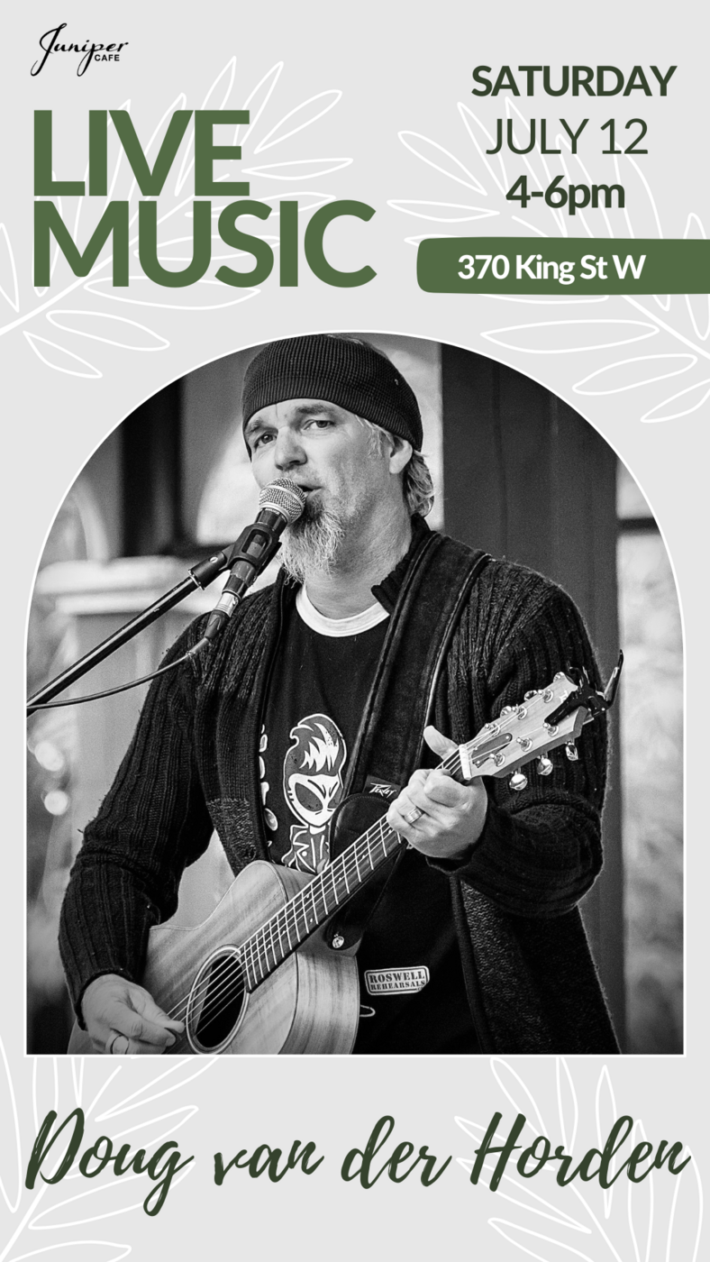 Summer Live Music: Doug van der Horden @ Juniper Caf&eacute; Jul 12 2025 - May 7th @ Juniper Caf&eacute;