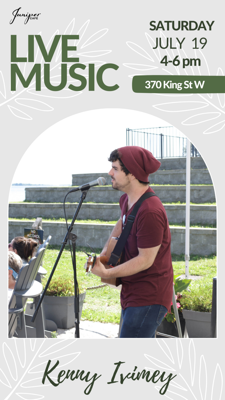 Summer Live Music: Kenny Ivimey @ Juniper Caf&eacute; Jul 19 2025 - May 7th @ Juniper Caf&eacute;