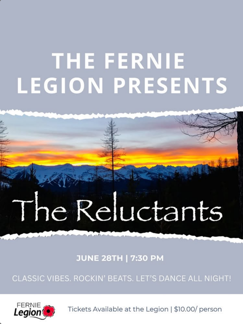The Reluctants Live at the Legion! 🎶 - May 9th @ Fernie Legion