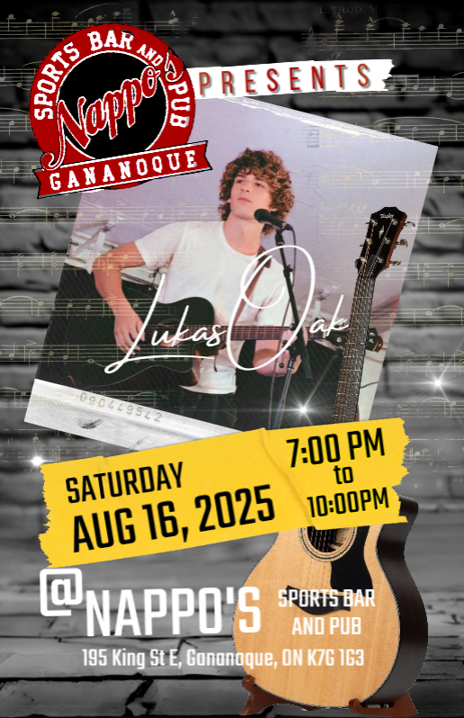 Lukas Oak Live @ Nappo's Sports Bar & Pub - Aug 16, 2025