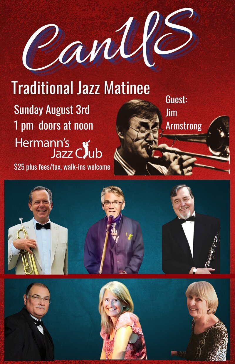 CanUS | Traditional Jazz Matinee | with guest Jim Armstrong - May 7th @ Hermann's Jazz Club