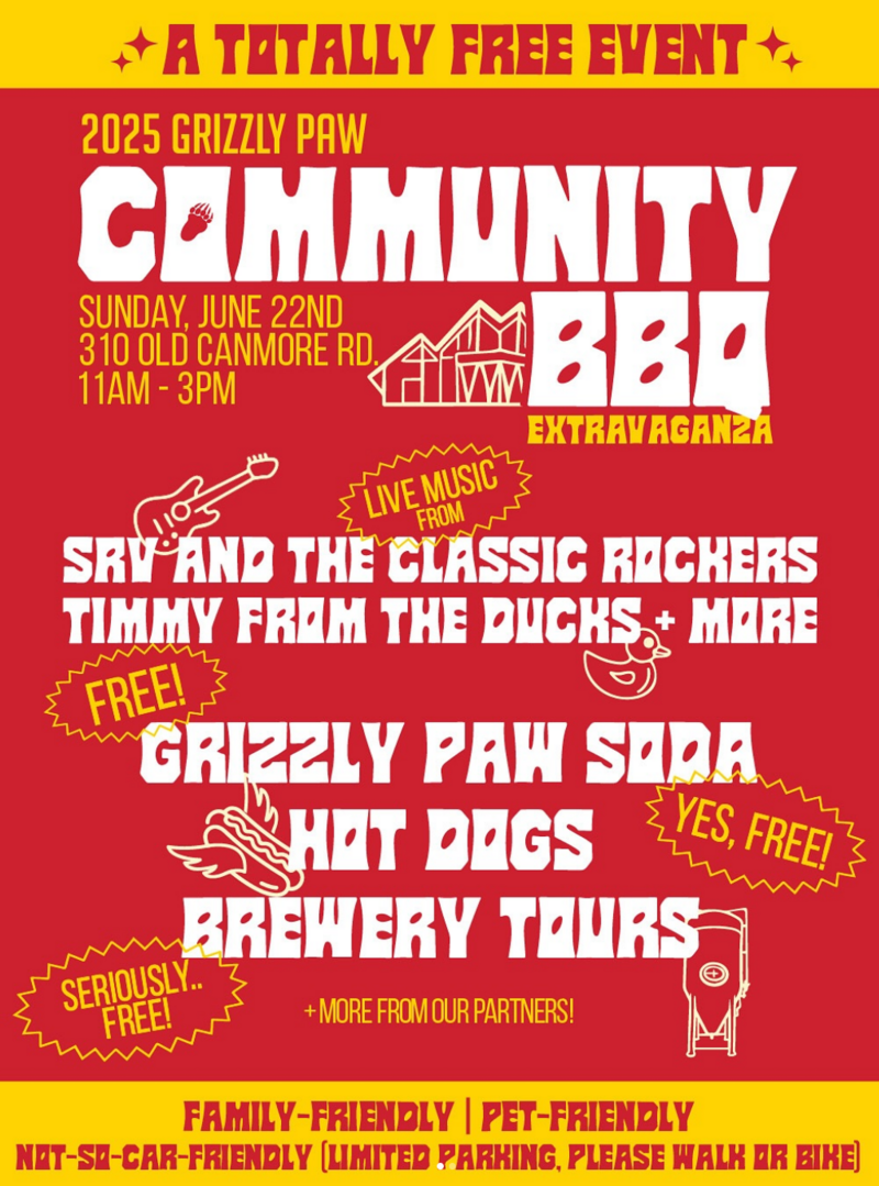 2025 Grizzly Paw Community BBQ @ The Grizzly Paw Brewing Company - Jun 22, 2025