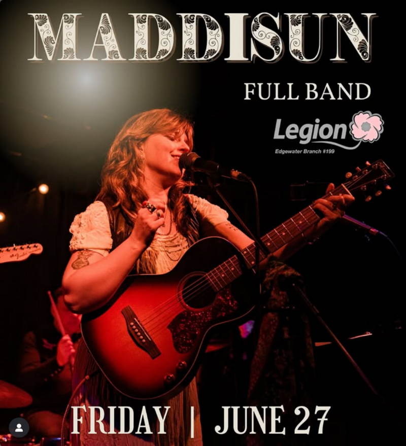 Maddisun with her full band! @ Edgewater Legion - Jul 27, 2025