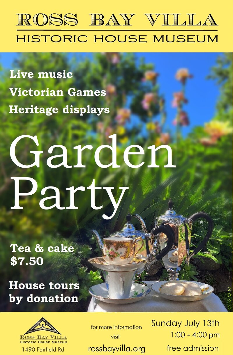 Victorian Garden Party - Jun 24th @ Ross Bay Villa Historic House Museum
