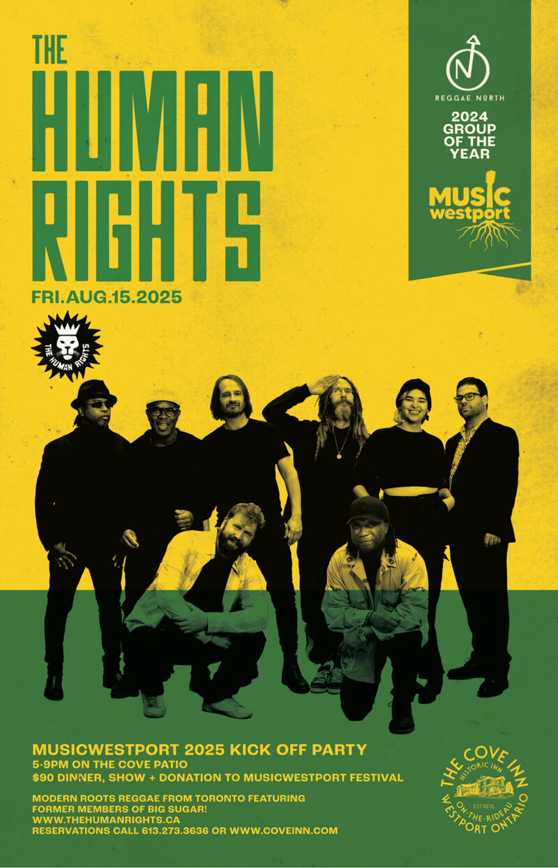 MUSICwestport Festival: The Human Rights @ The Cove Inn Aug 15 2025 - May 9th @ The Cove Inn