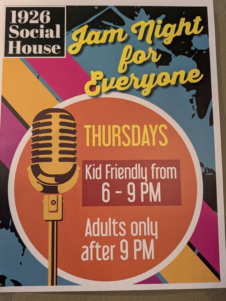 Open Mic Night at 1926 Social House - May 6th @ 1926 Social House