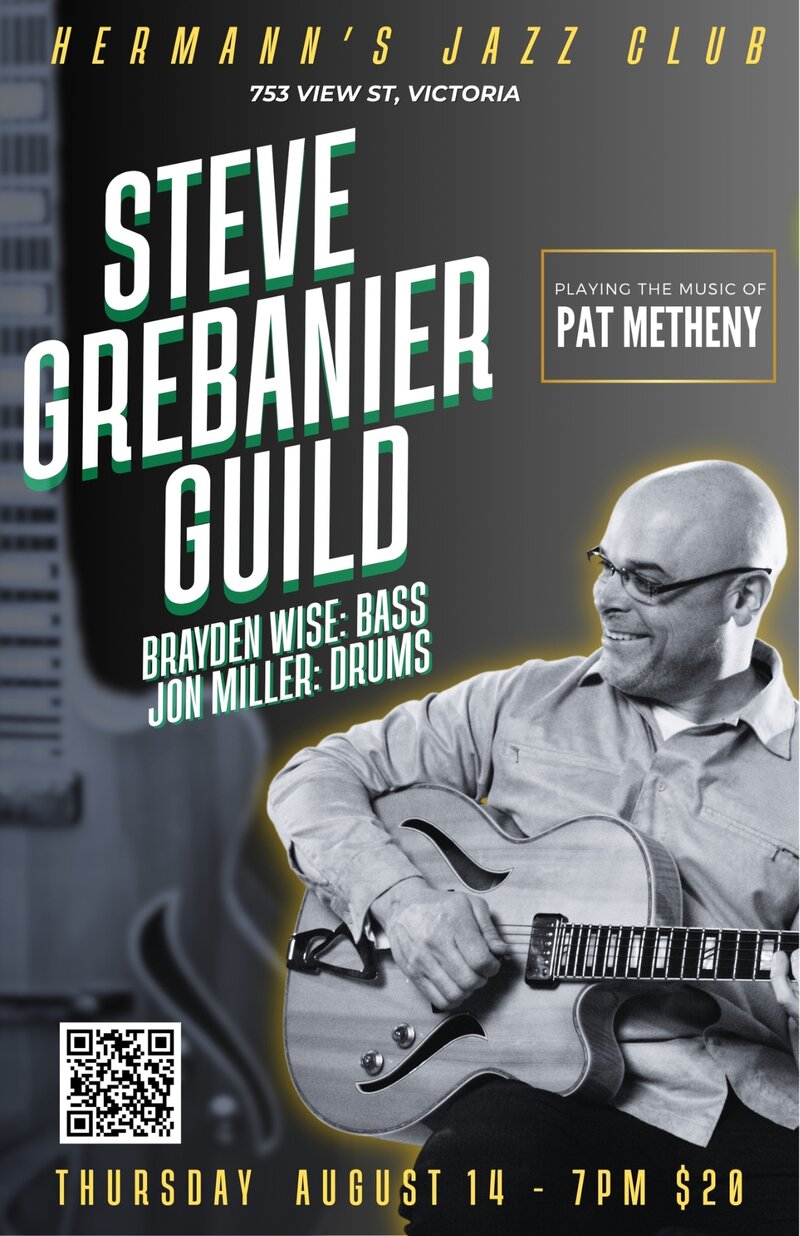 Steve Grebanier Guild Plays Pat Metheny - May 7th @ Hermann's Jazz Club