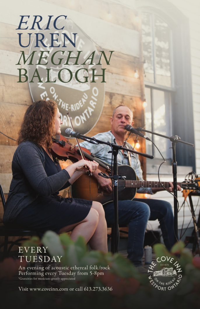 Eric Uren, Meghan Balogh @ The Cove Inn Aug 12 2025 - May 7th @ The Cove Inn
