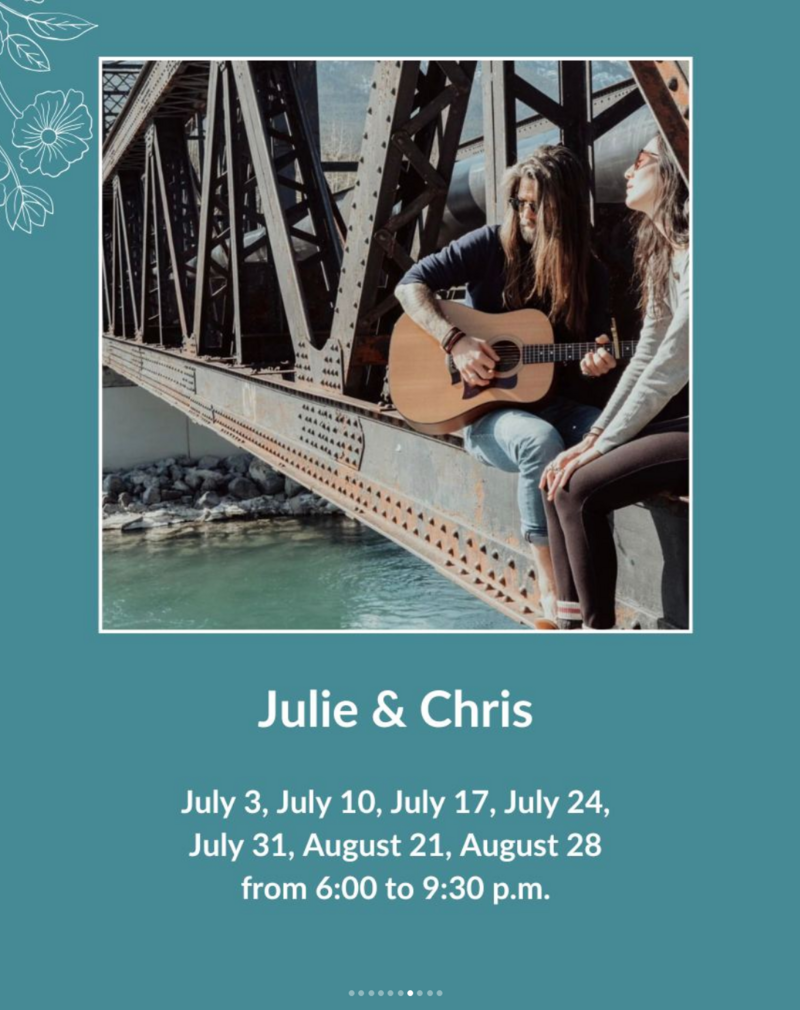 Sunset Festival: Julie & Chris - May 26th @ Banff Gondola