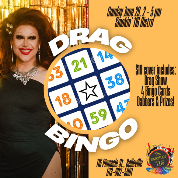 Drag Bingo with Rowena Whey @ The Smokin' 116 Bistro - Jun 29, 2025