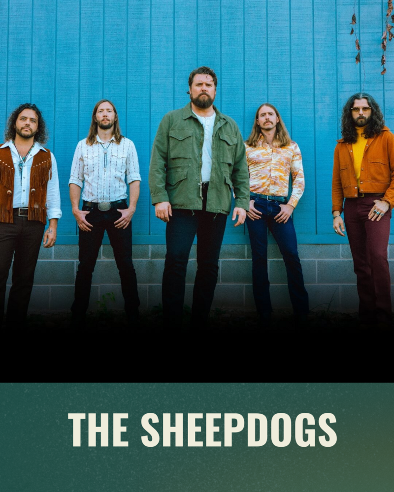 The Sheepdogs @ Drill Hall at Base31 Jul 19 2025 - May 6th @ Drill Hall at Base31