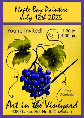 Art in the Vineyard by Maple Bay Painters - Jun 13th @ 6380 Lakes Rd
