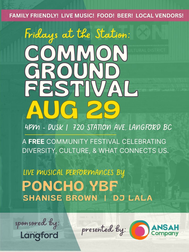 Fridays at the Station: Common Ground Festival @ 720 Station Avenue - Aug 29, 2025