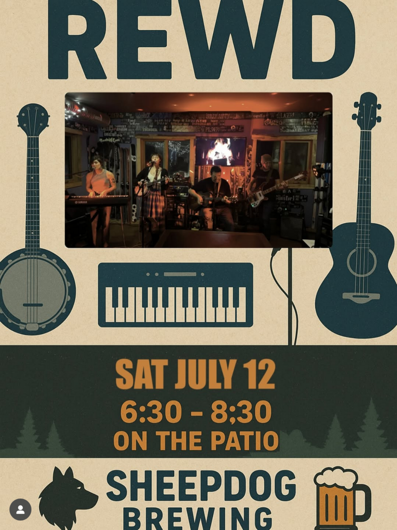 REWD on the patio! - May 6th @ Sheepdog Brewing