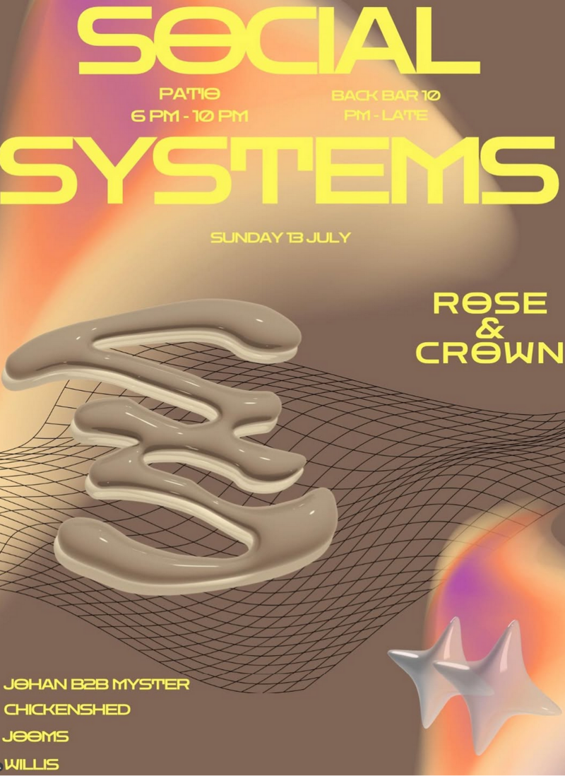 Social Systems Patio & Back Bar Takeover - May 15th @ The Rose and Crown (Banff)