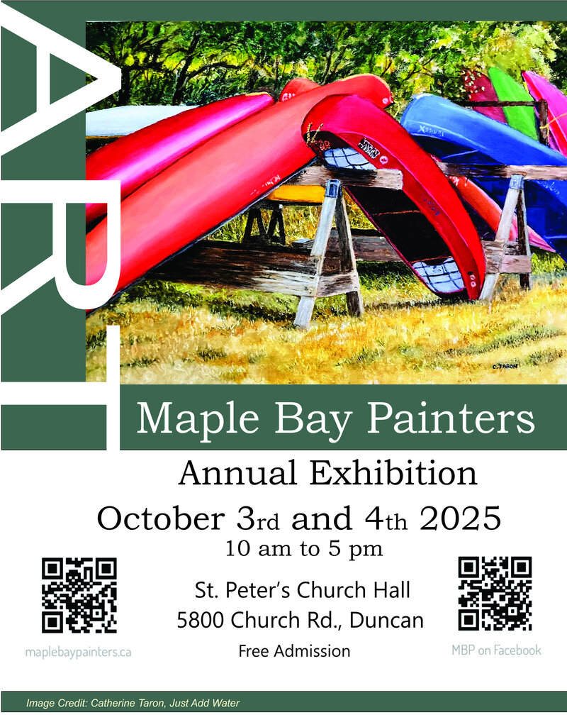 Maple Bay Painters Fall Show - Jun 3rd @ St Andrews Church Hall