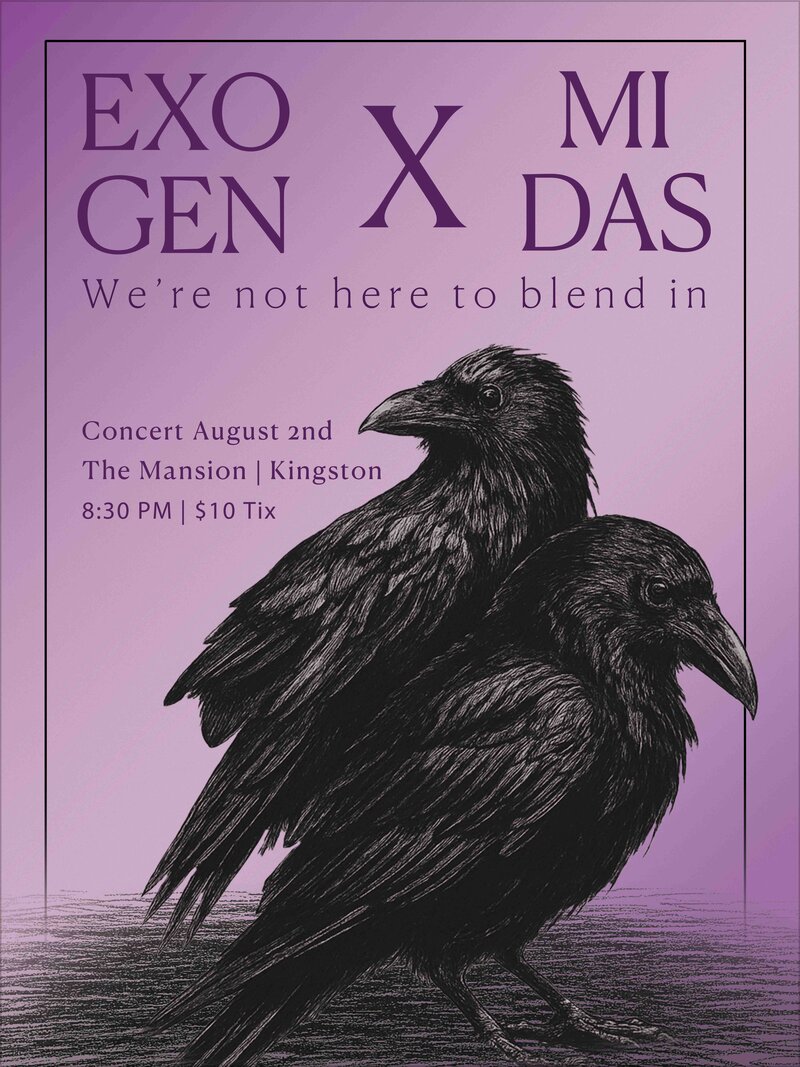 Exogen, Midas @ The Mansion Aug 2 2025 - May 7th @ The Mansion